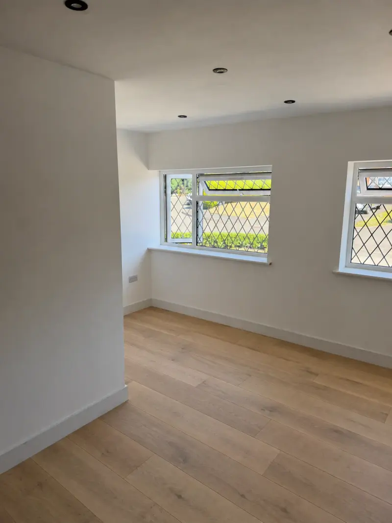 Bedworth converted room with digitally visualised oak flooring