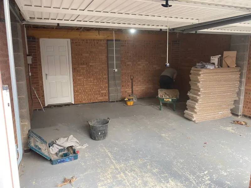 Kibworth: Before: the original garage