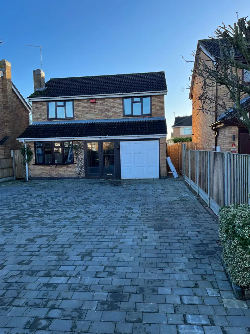 Leicester Forest East: Before: the original garage