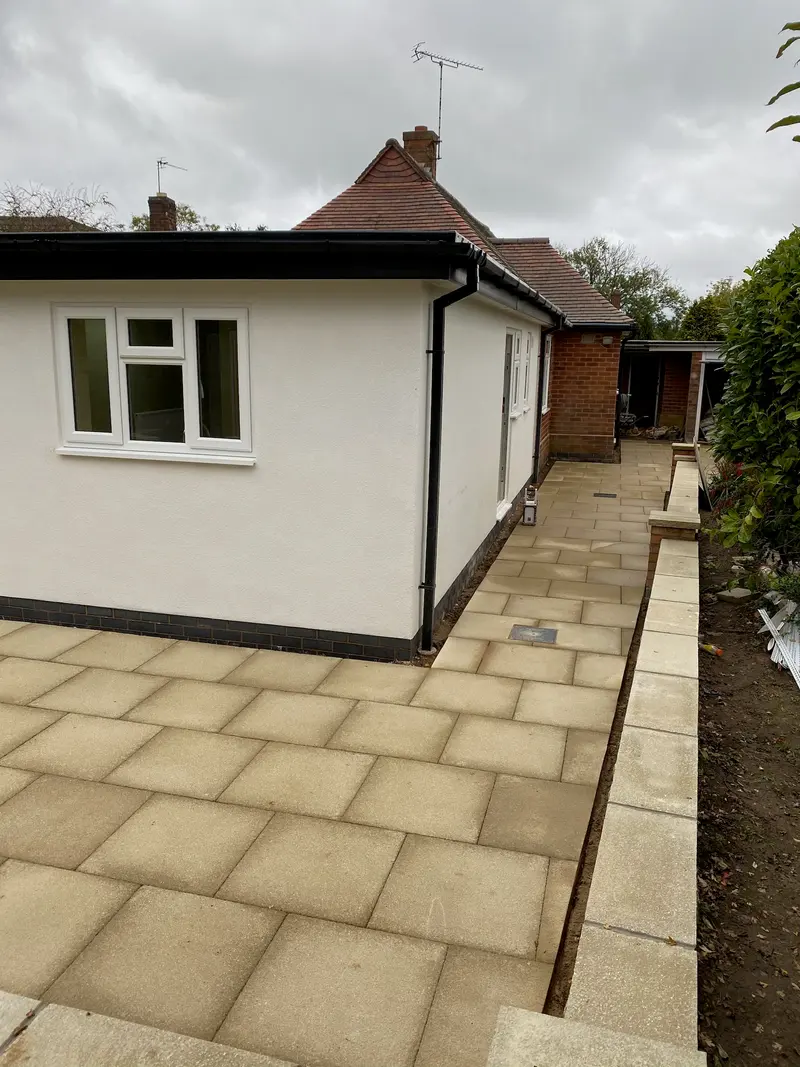 Thurnby: The extension and terrace