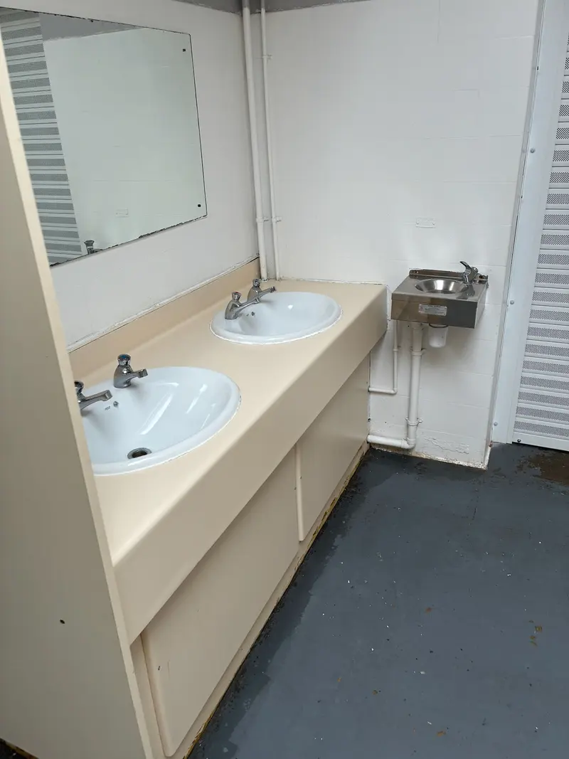 Wigston: Washroom basin detail