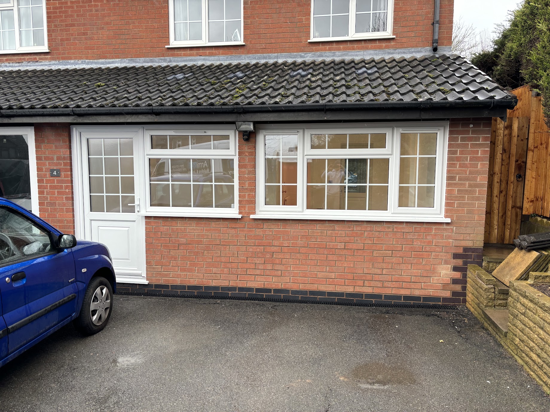 Garage conversion exterior by Armison